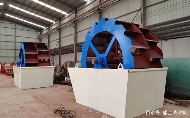 輪斗式洗砂機(jī)工作流程(圖1)